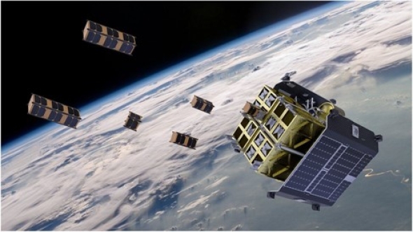 ION Satellite Carrier operating in space. (image photo)