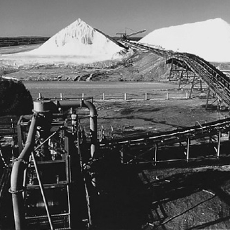 Washer facility of the salt manufacturing company Dampier Salt (in Australia), which was founded in 1967