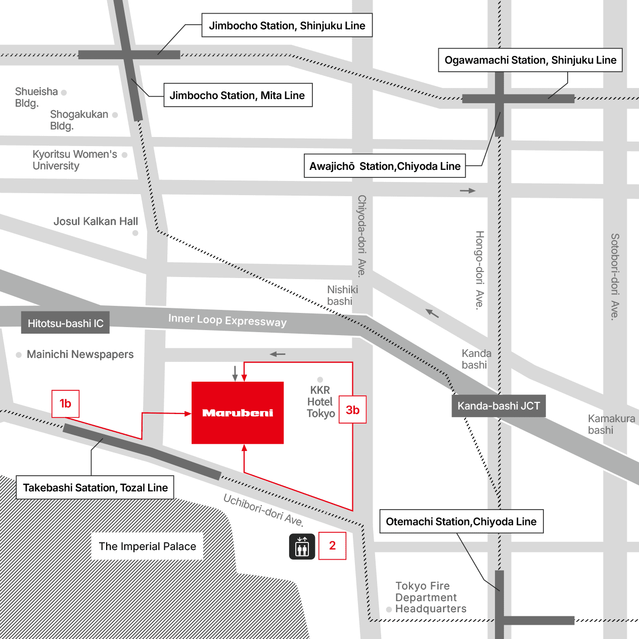 Head Office Map