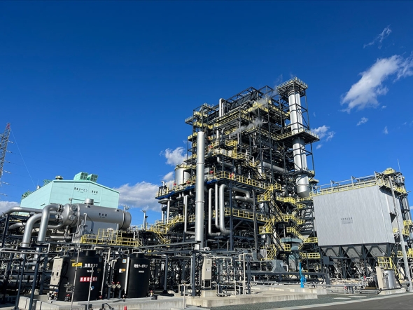 Panoramic view of Aichi Tahara Biomass Power Plant