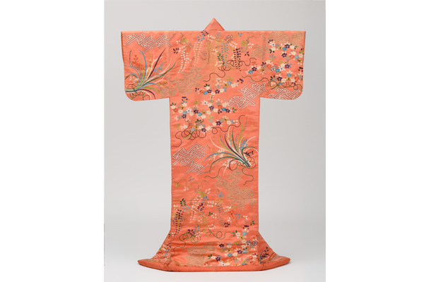 Yuzen-dyed Kakefuku with Birds and Flowers (A pair of hanging scrolls)