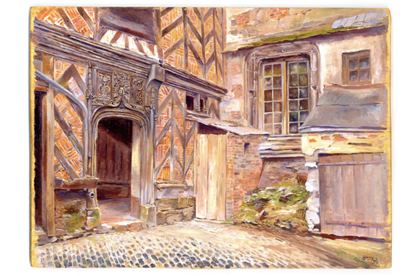 Max Touret, The Henri IV Hotel in Caudebec-en-Caux, 1909 Private Collection