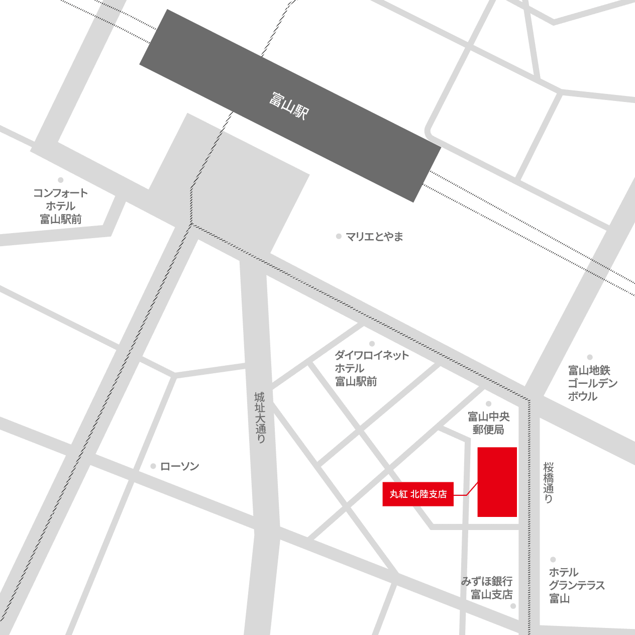 北陸支店 地図