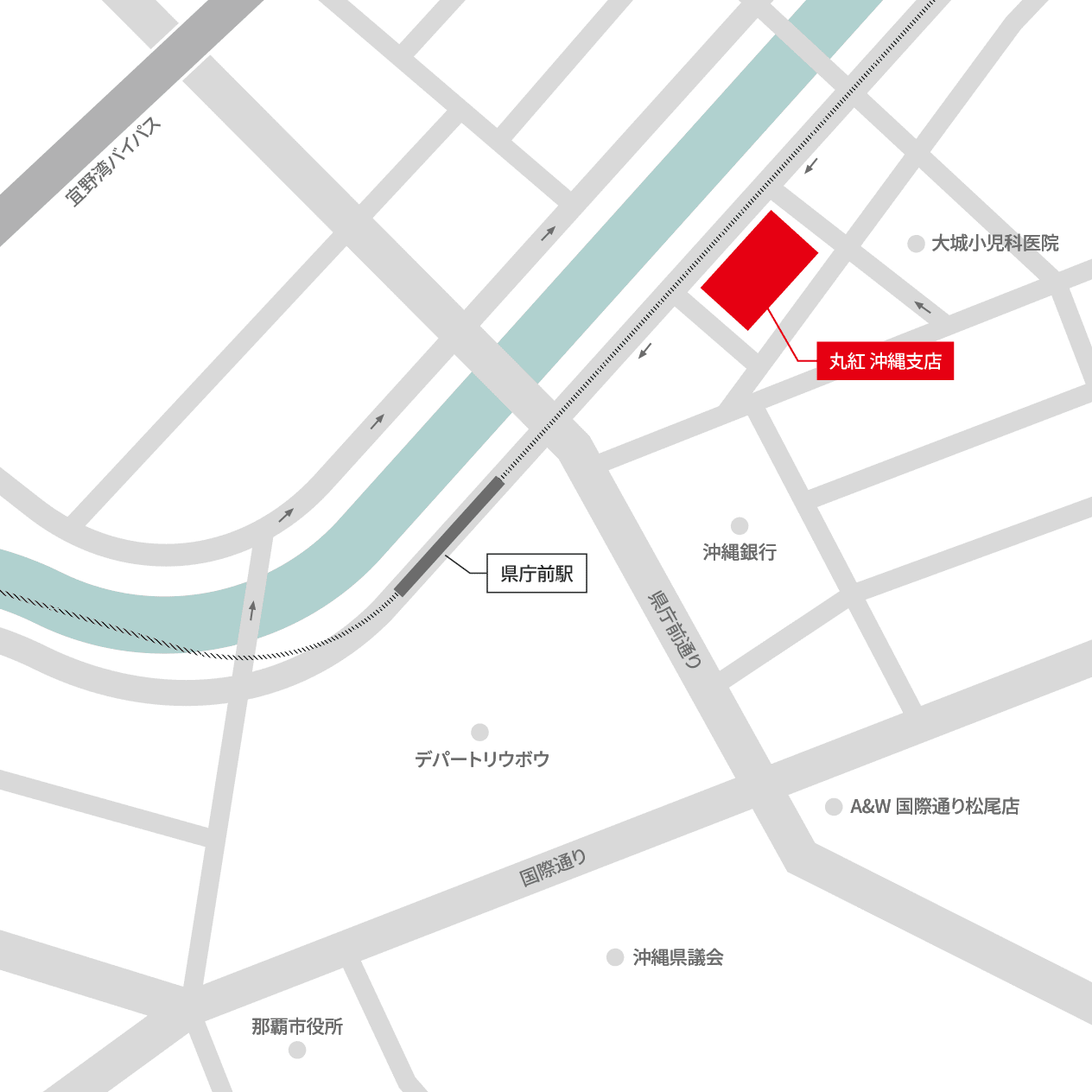 沖縄支店 地図