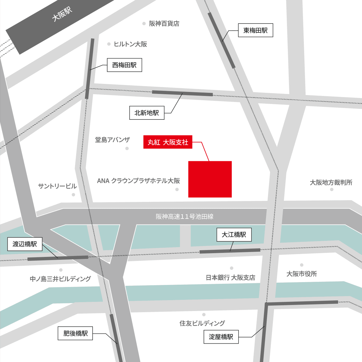 大阪支社 地図