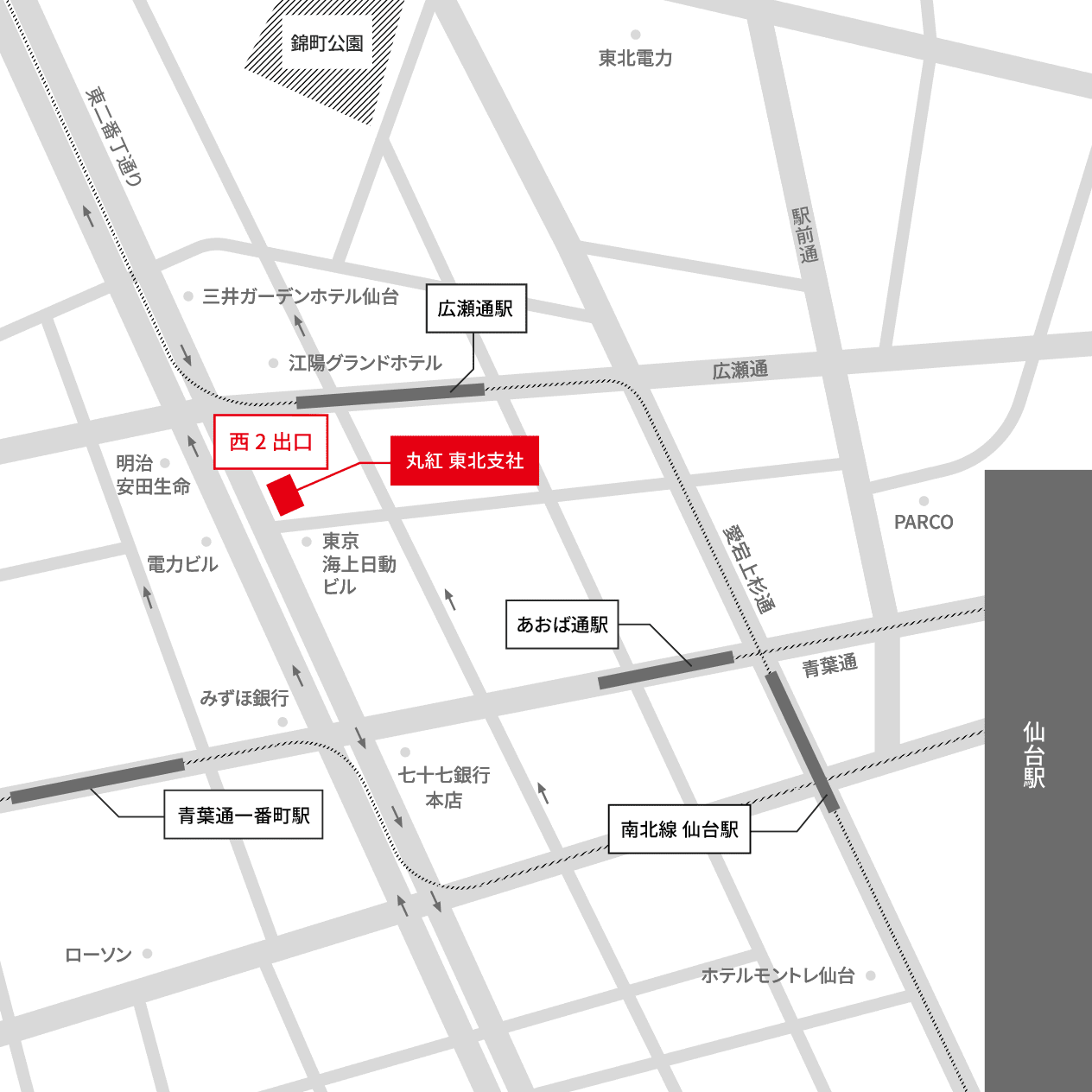 東北支社 地図
