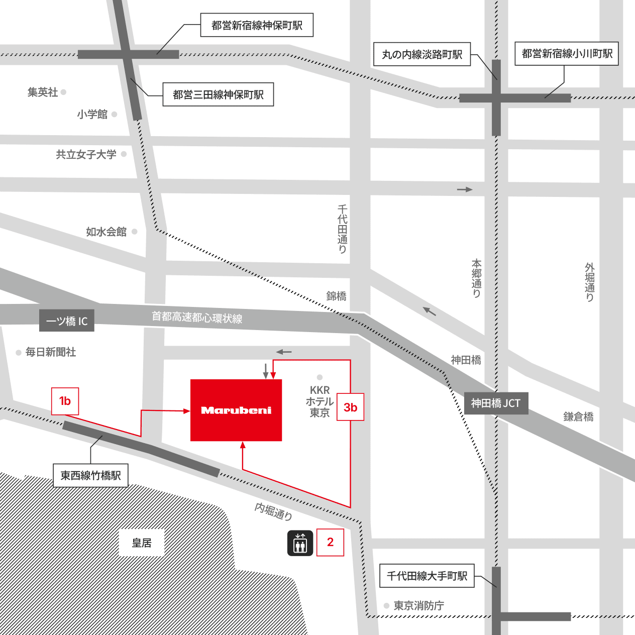 東京本社 地図