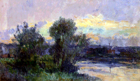 「小川のほとりの木立ち」