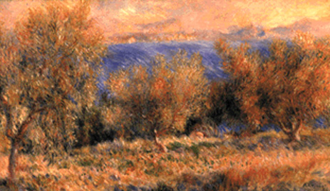 「エスタックのオリーブ畑」