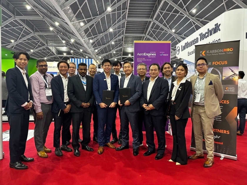 <MRO Asia-Pacificにおけるサイニングセレモニー>